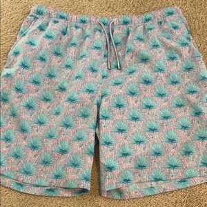 Peter Millar Tropical Blue and Pink Swim Shorts